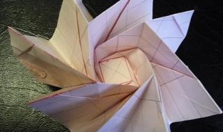 简易玫瑰花的折叠方法